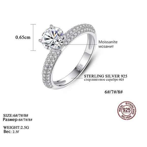 Certified 1ct. t.w. Brilliant Cut Diamond Ring - Picture 6 of 17